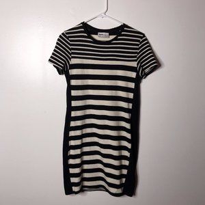 Zara Womens Striped Short Sleeve knit Dress Size M